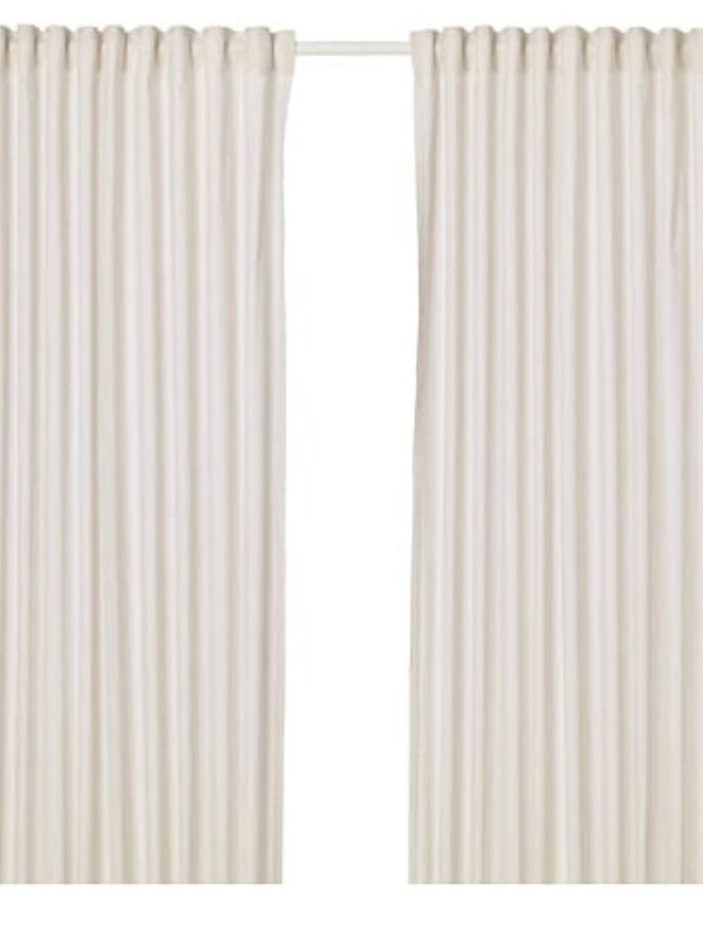 IKEA Hannalill Curtains- 1 Pair Beige 304.108.83 Size 57x98